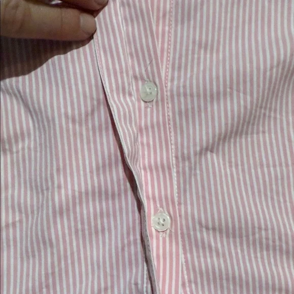 Forever 21 Pink and White Striped Shirt - Picture 4 of 6